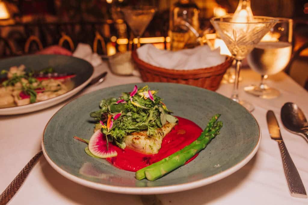 The seabass special at La Cappella