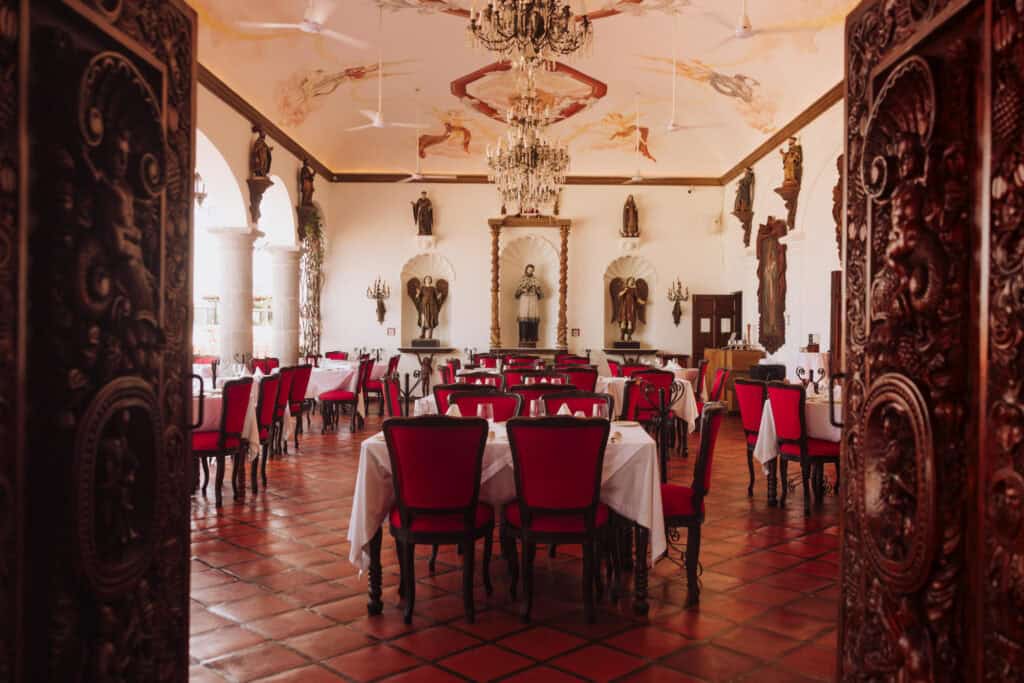 The dining room at La Cappella in Puerto Vallarta, Mexico