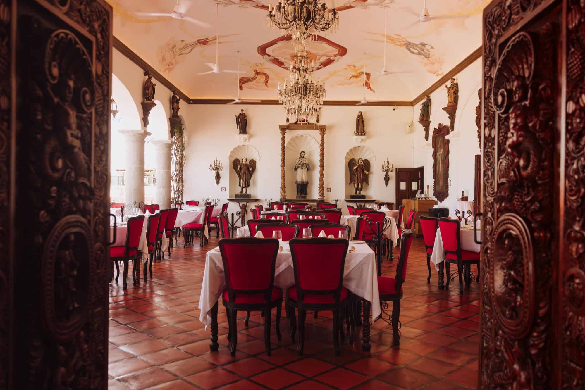 The dining room at La Cappella in Puerto Vallarta, Mexico