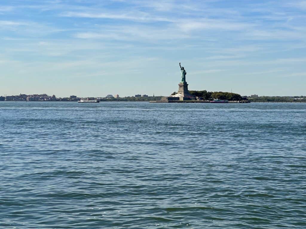 View of the Statue of Liberty from Governors Island