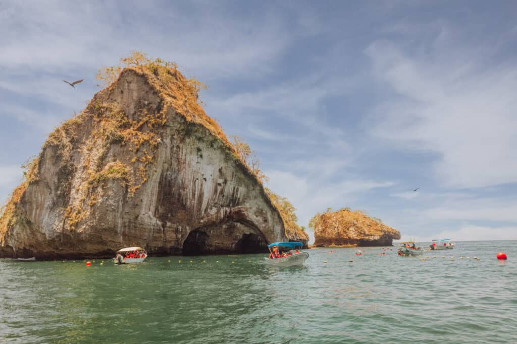 Birdwatching and snorkeling at Los Arcos
