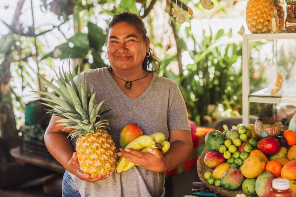 A fruit stand in Mexico