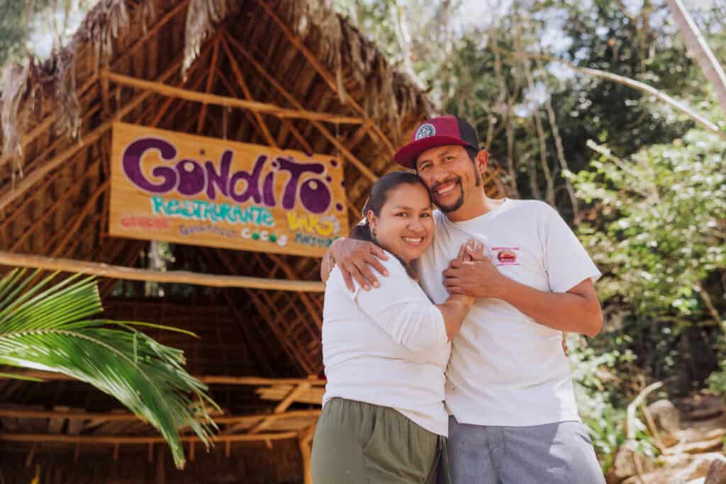 The Gondito restaurant in Quimixto