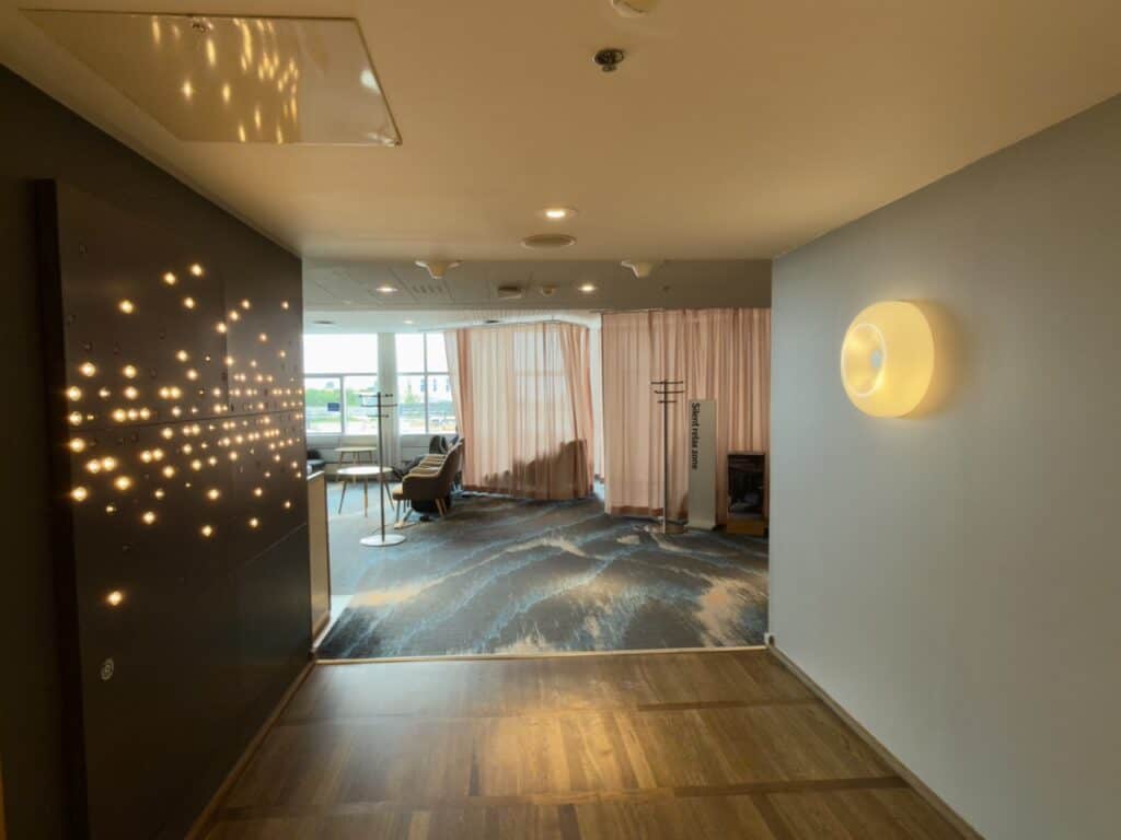 A relaxation zone at the SAS lounge