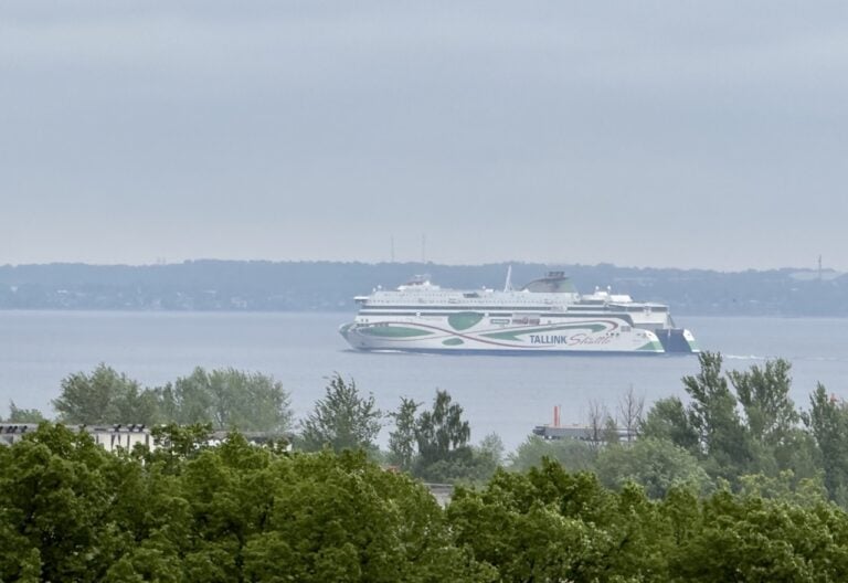 The Tallink Ferry leaving Estonia for Finland