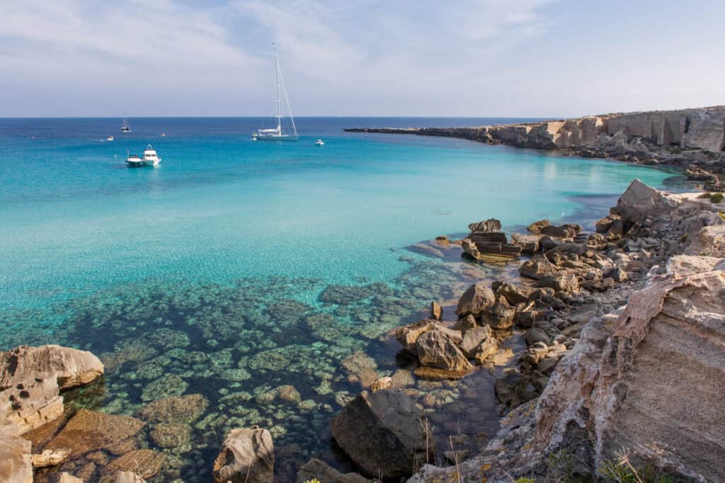 Favignana - a filming location for The Odyssey in Greece