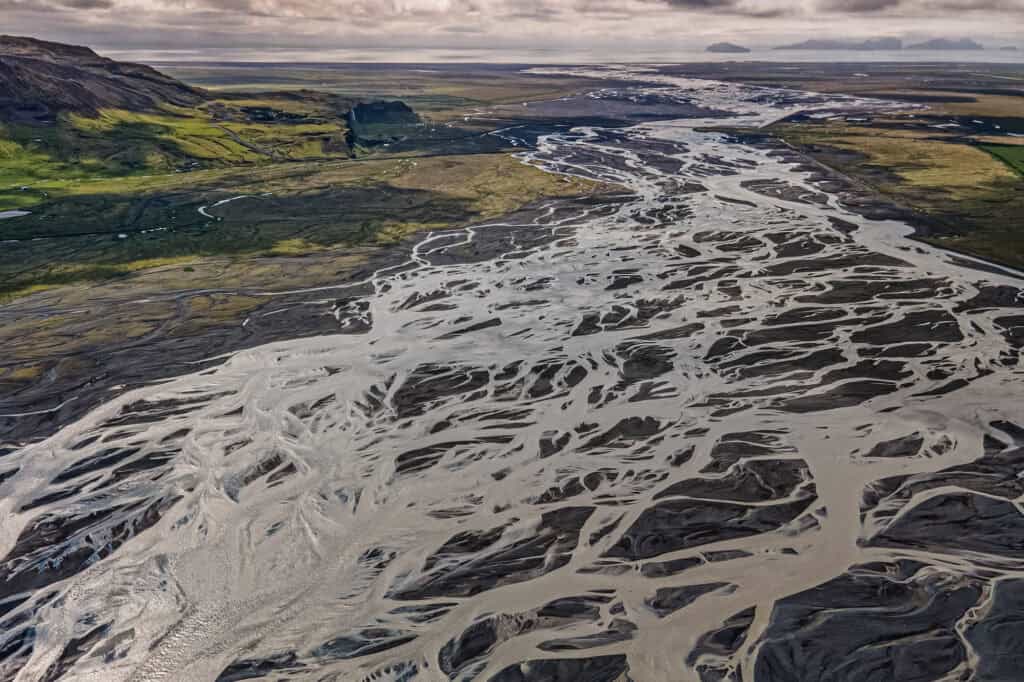 Markarfljot River in Iceland, a filming location for The Odyssey