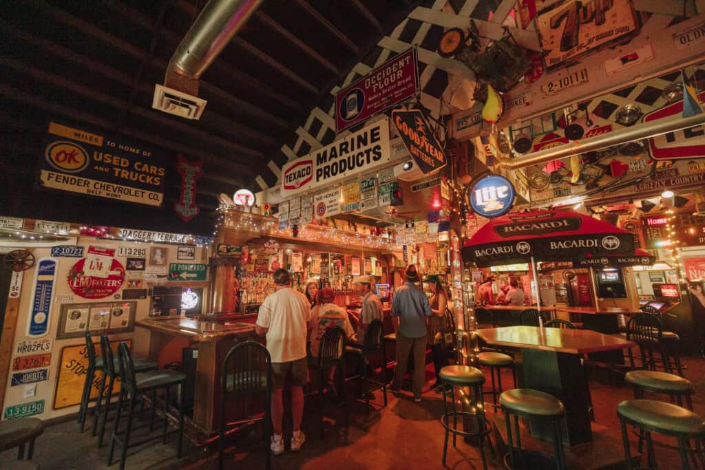 The bar at the Belt Creek Brew Pub