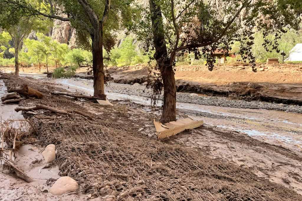 The North Kaibab Trail destroyed after the flood in 2026